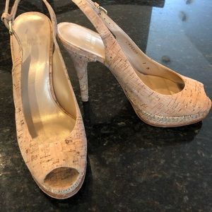 Stuart Weitzman Cork Platform Heels!